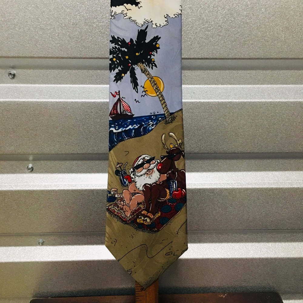 Santa Christmas Tie Ho Ho Ho